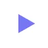 Purple play button with white background