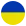 Circular flag of Ukraine